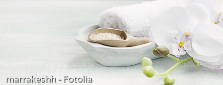 Spa still life with bath salt
