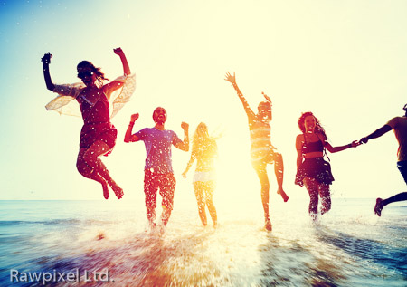 Friendship Freedom Beach Summer Holiday Concept