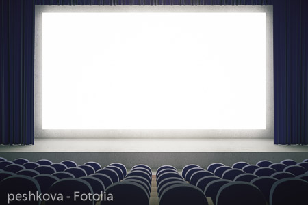 Blank screen in cinema