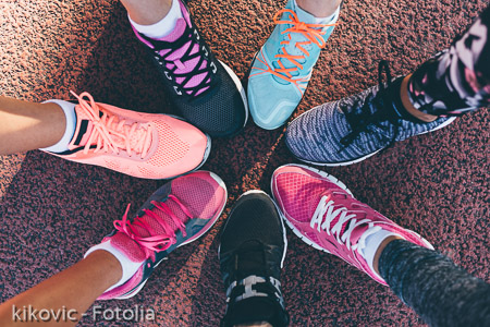 Legs of athletes