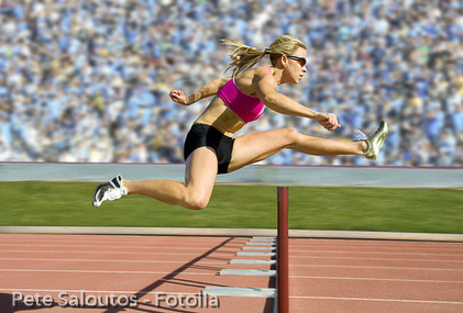 Track and Field Hurdler Athlete