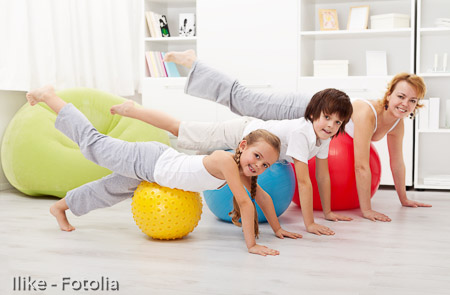 People doing stretching exercises