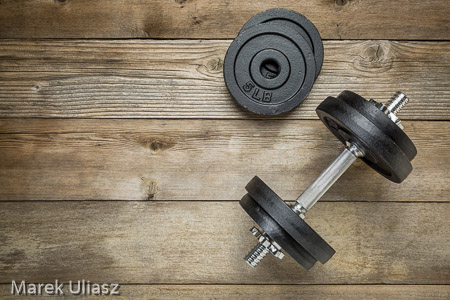 iron dumbbell 