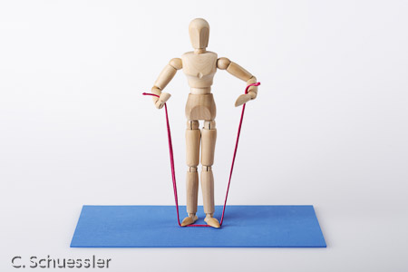 Stretchband Übungen, Physiotherapie